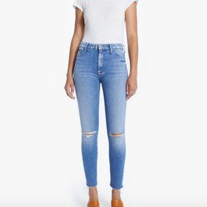 Mother High Waisted Looker Fray Spice It Up Jeans